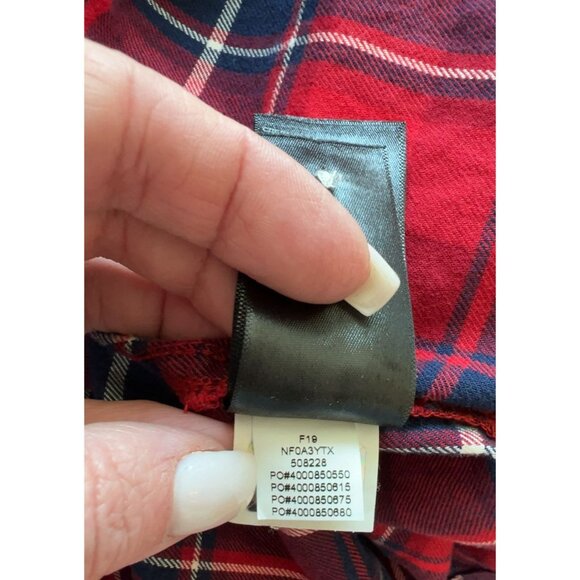 The North Face women's plaid button down 100% cotton Size Large - Picture 7 of 10